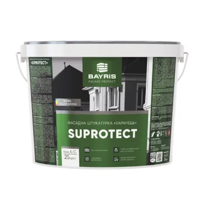 Декоративна штукатурка для фасаду SUPROTECT - Баранець, TM Bayris. Акрилова (База C)