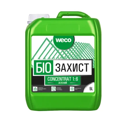 Ґрунтовка “БІО ЗАХИСТ. CONCENTRAT 1:6” (ЗЕЛЕНА) WECO