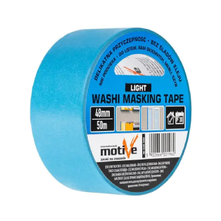 Стрічка малярна делікатна Motive WASHI LIGHT, 50 м