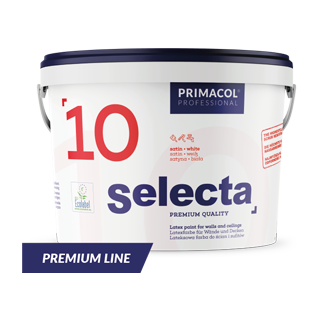Selecta 10 Premium. Латексна фарба (Напівглянцева, База А) Primacol Professional