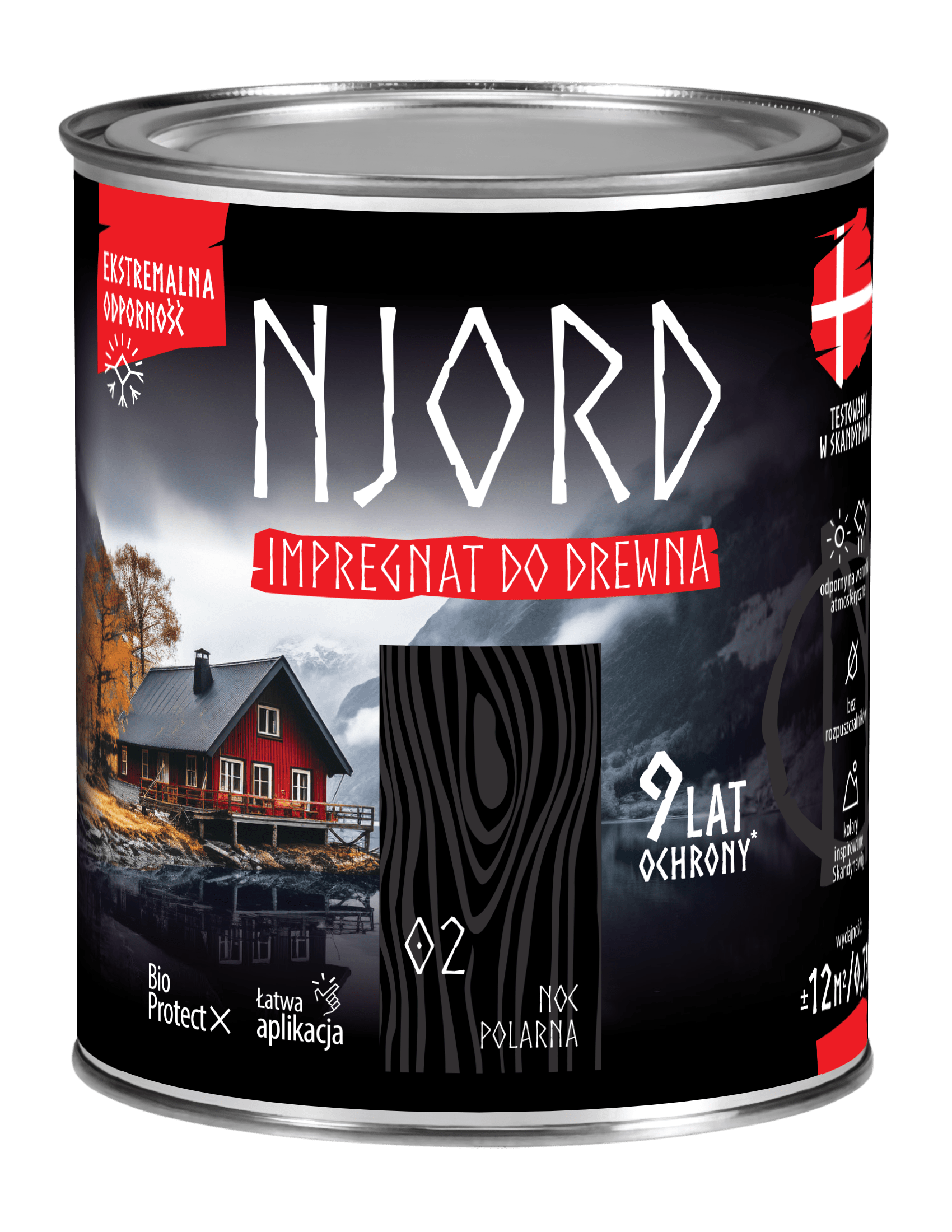 Njord імпрегнат для дерев'яних фасадів LuxDecor