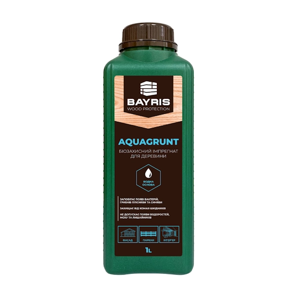 "AQUAGRUNT" - Імпрегнат біозахисний для деревини Bayris