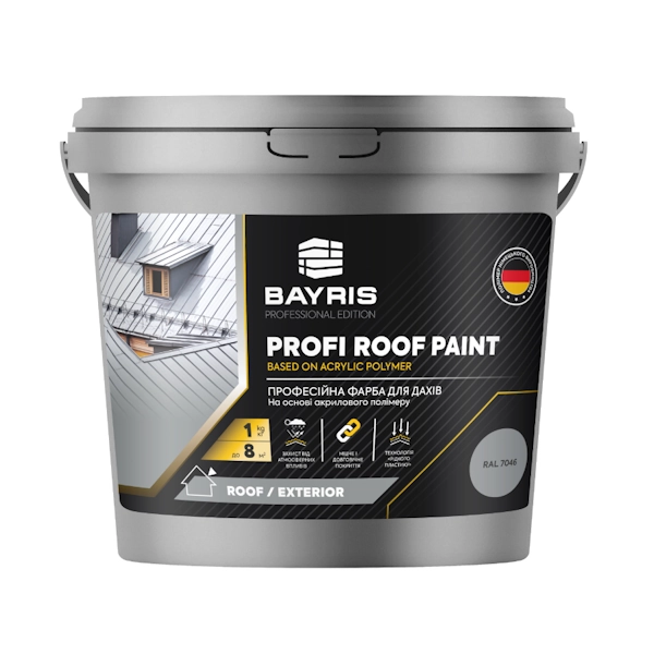 Фарба для даху "Profi Roof Paint" (Професійна) Bayris