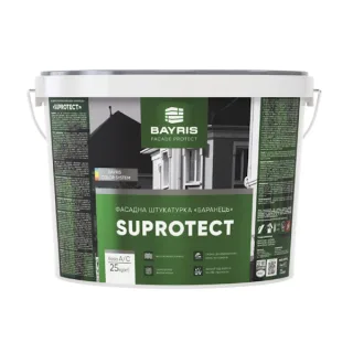 Декоративная штукатурка для фасада SUPROTECT - Барашек, TM Bayris. Силиконовая (База A)