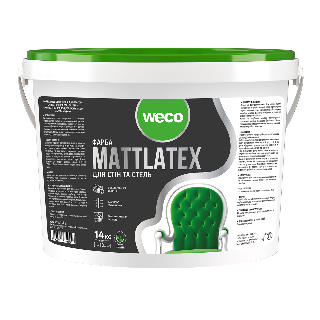 Інтер’єрна фарба “MATTLATEX” Веко (База С) Weco