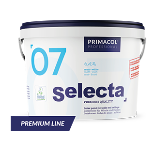 Selecta 07 Premium. Латексна фарба (Матова, База А) Primacol Professional