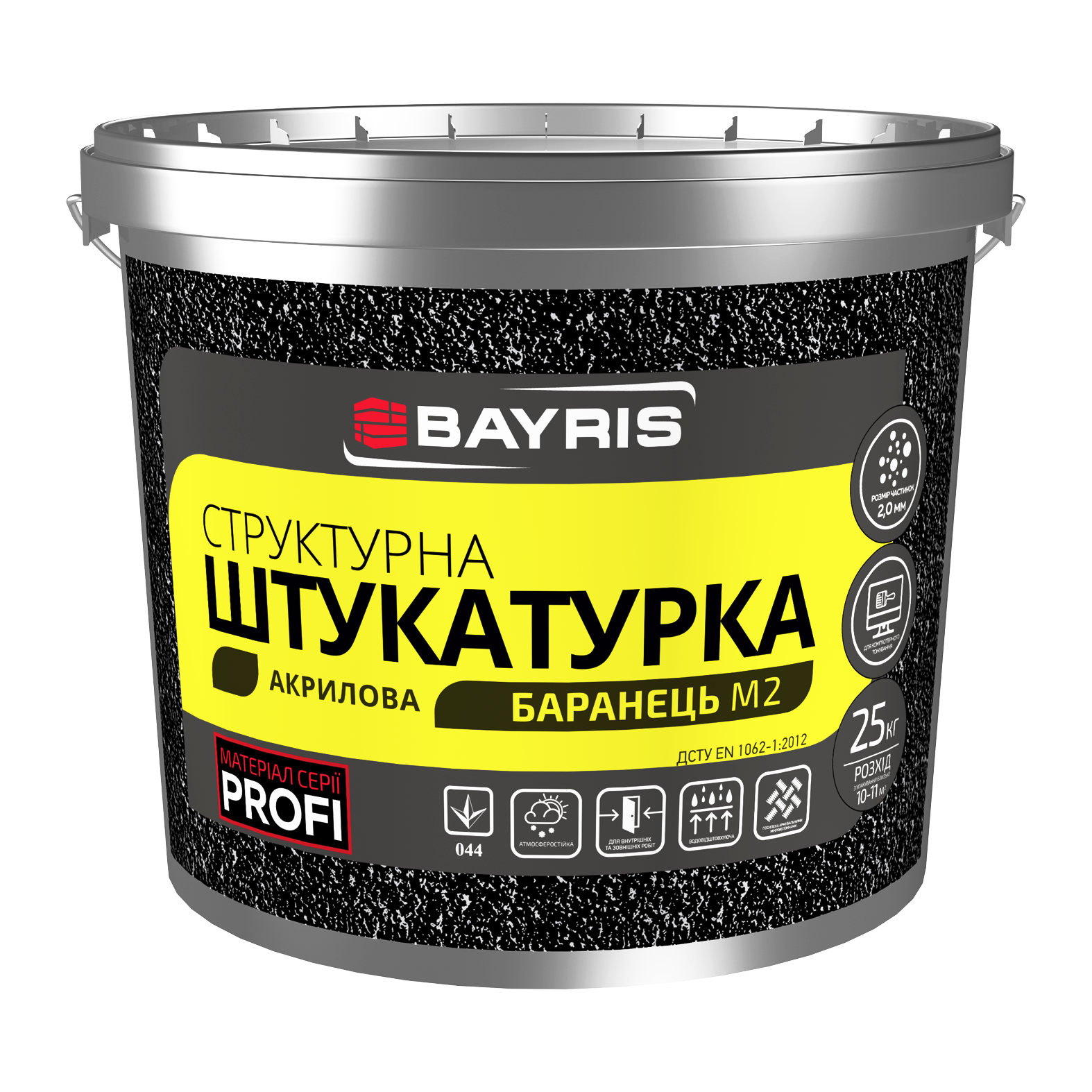 Структурная штукатурка "Баранец" М2 (Акриловая)