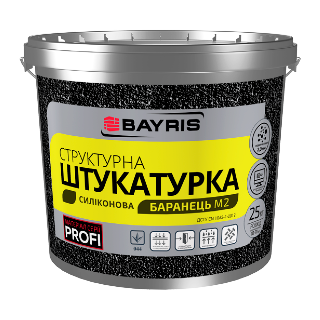 Структурная штукатурка Баранец М2 (Силиконовая) Bayris