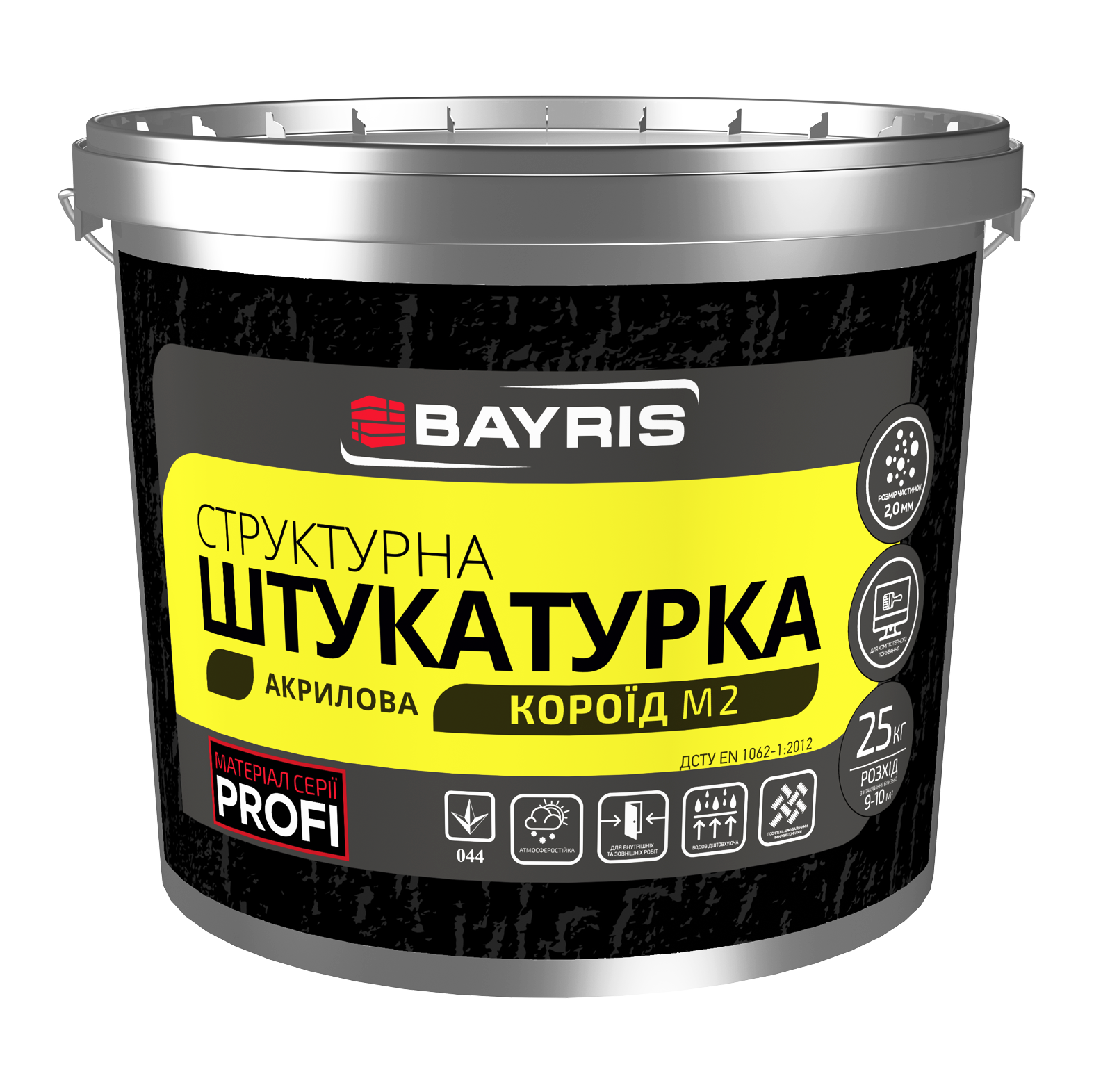 Структурная штукатурка "Короед" М2 (Акриловая)