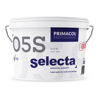 Selecta 05 S Premium. Латексна фарба (Матова, База А) Primacol Professional