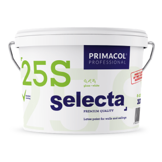 Selecta 25 Premium. Латексна фарба (Глянцева, База А) Primacol Professional