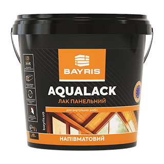 Лак панельний "АКВАЛАК" Байріс (Напів-матовий) Bayris