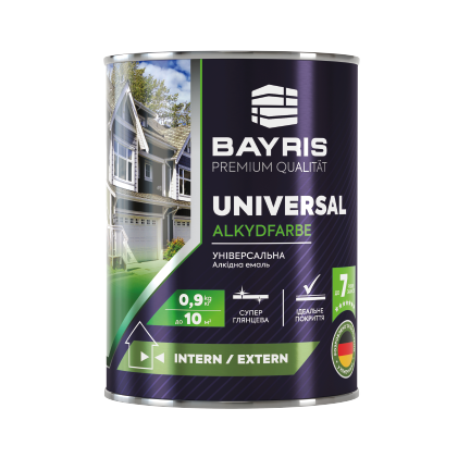 Алкідна емаль "UNIVERSAL" - Універсальна (Глянцева) Bayris