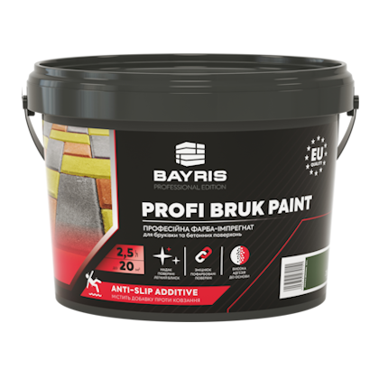 Фарба-імпрегнат для бруківки та бетонних поверхонь "Profi Bruk Paint" Байріс Bayris